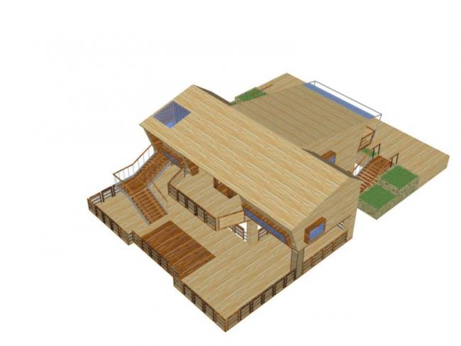 Sketchup别墅模型|独栋别墅，现代风格