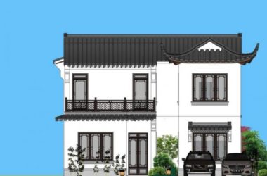 Sketchup别墅模型|独栋别墅，中式风格-BIM建筑网