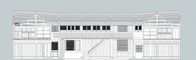 Sketchup别墅模型|独栋别墅，中式风格