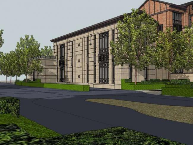 Sketchup别墅模型|多层别墅群会所，欧式古典风格