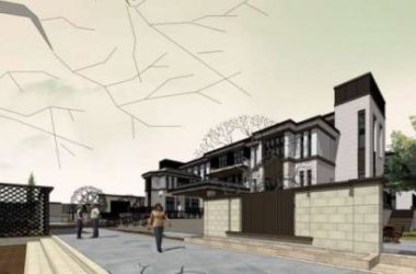 Sketchup别墅模型|酒店别墅院落，现代中式风格-BIM建筑网