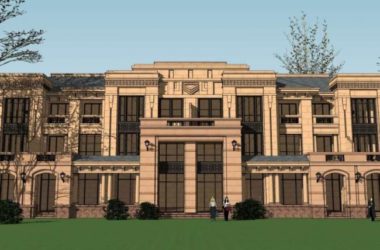 Sketchup别墅模型|联排别墅，欧式古典风格-BIM建筑网