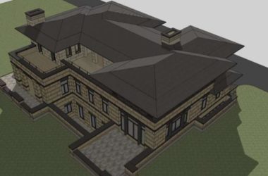 Sketchup别墅模型|独栋别墅，古典风格-BIM建筑网