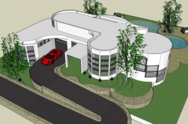 Sketchup别墅模型|独栋别墅，现代风格-BIM建筑网