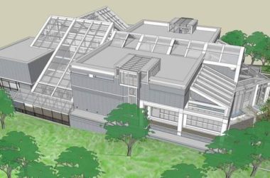 Sketchup别墅模型|山地独栋别墅，现代风格-BIM建筑网