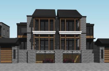 Sketchup别墅模型|别墅会所，古典风格-BIM建筑网