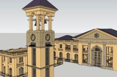 Sketchup别墅模型|联排别墅，欧式风格-BIM建筑网