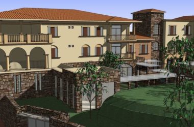 Sketchup别墅模型|独栋别墅，古典地中海风格-BIM建筑网