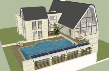 Sketchup别墅模型|独栋别墅，古典风格-BIM建筑网