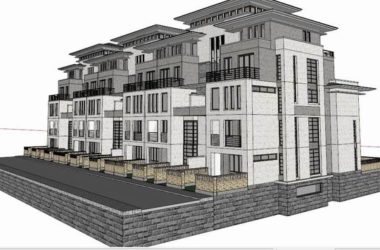 Sketchup别墅模型|叠拼双拼别墅，古典风格-BIM建筑网