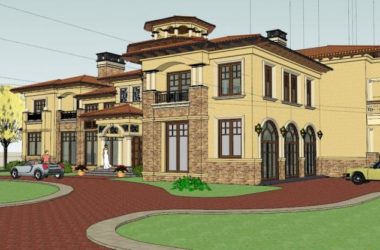Sketchup别墅模型|叠拼别墅，古典风格-BIM建筑网
