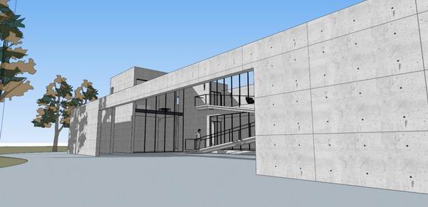 Sketchup别墅模型|安腾忠雄·芝加哥住宅，别墅，现代风格