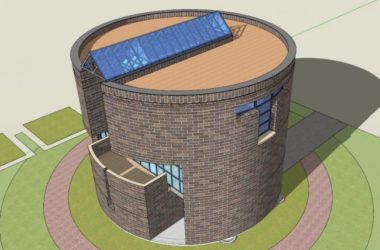 Sketchup别墅模型|马里奥.博塔作品，别墅，现代风格-BIM建筑网