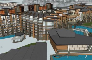 Sketchup别墅模型|联排别墅，现代风格-BIM建筑网