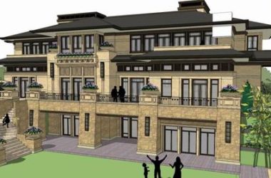 Sketchup别墅模型|田园式别墅，古典风格-BIM建筑网