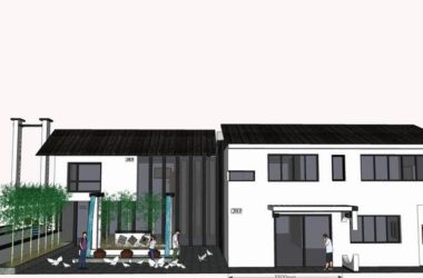 Sketchup别墅模型|独栋别墅花园，古典风格-BIM建筑网