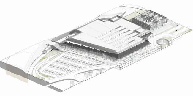 BIM建筑|金属合金与木材的碰撞，打造的亲热而具质感的办公贸易综合体