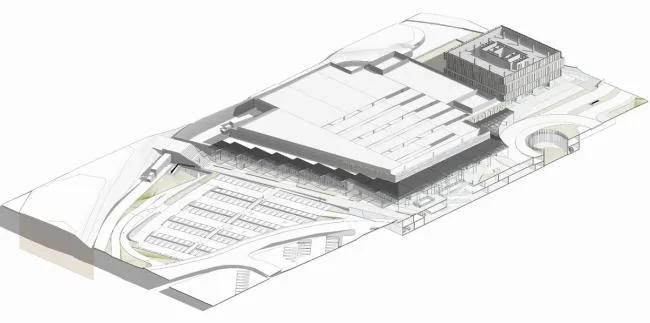 BIM建筑|金属合金与木材的碰撞，打造的亲热而具质感的办公贸易综合体