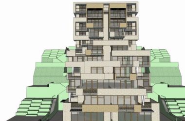 Sketchup别墅模型|山地叠拼别墅，现代风格-BIM建筑网