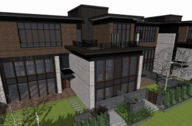 Sketchup别墅模型|联排别墅，古典风格-BIM建筑网