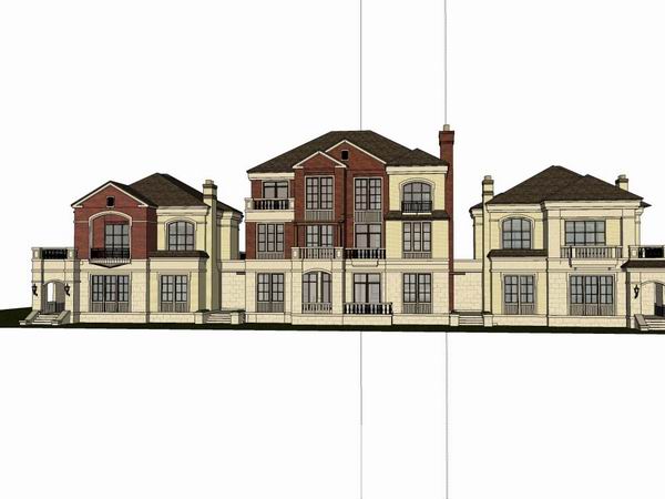 Sketchup别墅模型|别墅，古典风格