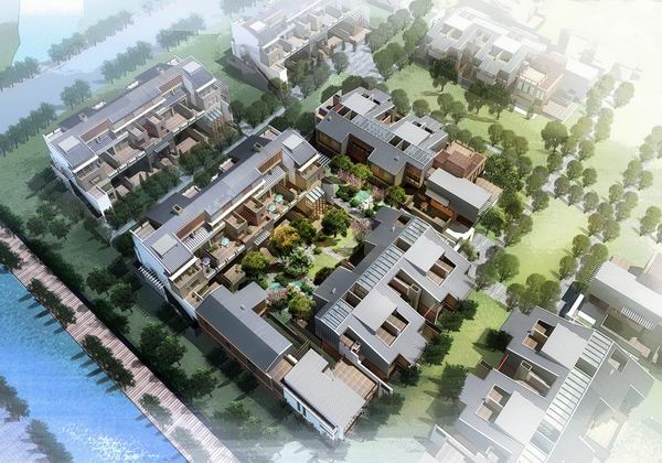 Sketchup别墅模型|别墅，现代风格