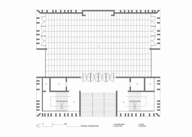 BIM建筑|垂直镂空，立体组成：达卡白色清真寺
