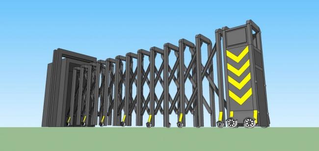 Sketchup素材模型|电动门，建筑构件