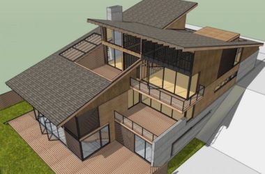 Sketchup住宅模型|多层住宅，新中式风格，居住建筑-BIM建筑网