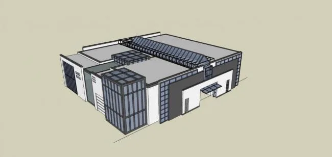 Sketchup文化模型|多层档案馆，图书馆，博物馆，新中式风格，文化建筑