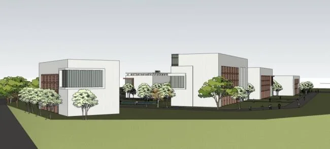 Sketchup医院模型|多层医院，医疗建筑，现代风格