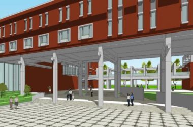 Sketchup学校模型|大学生国际交流中心，教学楼，学校，教育建筑，现代风格-BIM建筑网