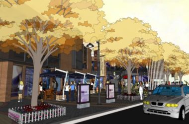 Sketchup商业模型|商业街，沿街商业，现代风格-BIM建筑网