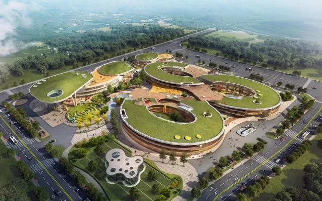 Sketchup学校模型|多层幼儿园，现代风格，教育建筑