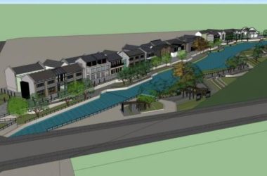 Sketchup景观模型|城市小品，公园景观， 商业建筑，水坝，中式风格-BIM建筑网