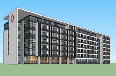 Sketchup医院模型|多层医院，住院楼，医疗建筑，现代风格-BIM建筑网