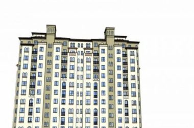 Sketchup住宅模型|高层住宅楼，居住建筑，欧式，西班牙风格，古典风格-BIM建筑网