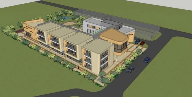 Sketchup学校模型|多层幼儿园，现代风格，教育建筑