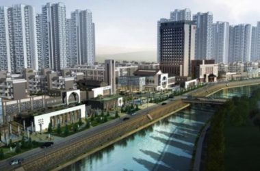 Sketchup住宅模型|高层住宅，居住建筑，徽派建筑，新中式风格，商业街，滨水景观-BIM建筑网