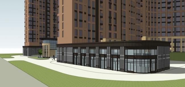 Sketchup住宅模型|高层住宅，小区，沿街商业，现代风格，居住建筑