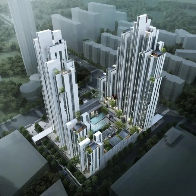 Sketchup住宅模型|超高层公寓，居住建筑，现代风格