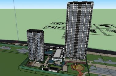 Sketchup住宅模型|售楼处，现代风格，高层住宅-BIM建筑网