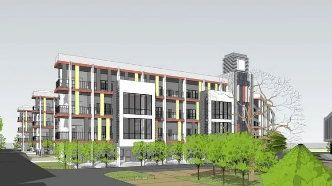 Sketchup学校模型|多层教学楼，学校，现代风格，中学校区规划设计，教育建筑
