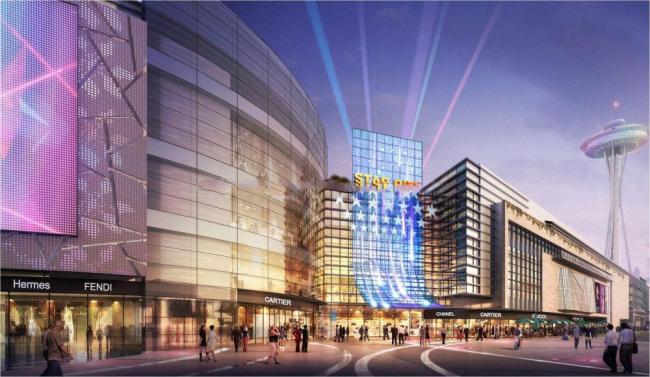 Sketchup商业模型|多层商场，购物城，商业建筑，现代风格