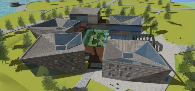 Sketchup文化模型|博物馆，现代风格，文化建筑