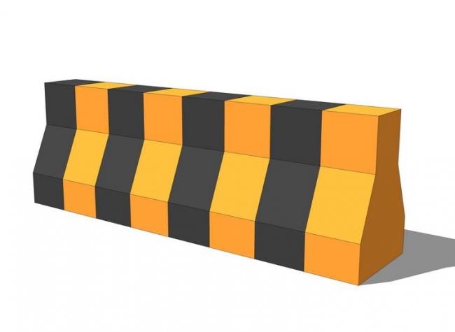 Sketchup素材模型|道路护栏，建筑构件