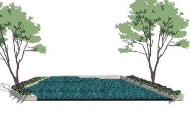 Sketchup景观模型|水景，景观，现代风格-BIM建筑网