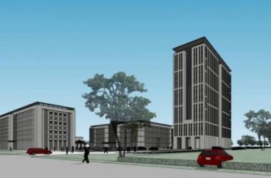 Sketchup医院模型|丹阳市中医院方案二，高层医院，现代风格，医疗建筑-BIM建筑网