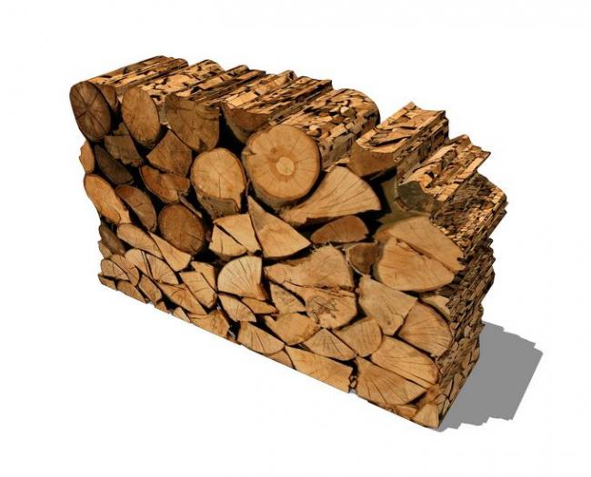 Sketchup素材模型|木头堆