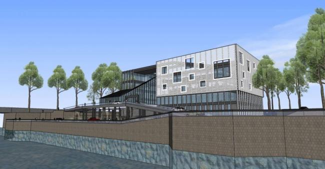 Sketchup商业模型|多层会所，商业建筑，现代风格